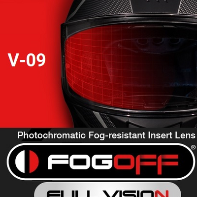 Antiempañante Fogoff fotocromatico MT V 09 / Compatible con casco MT Kré y Axxis Lynx