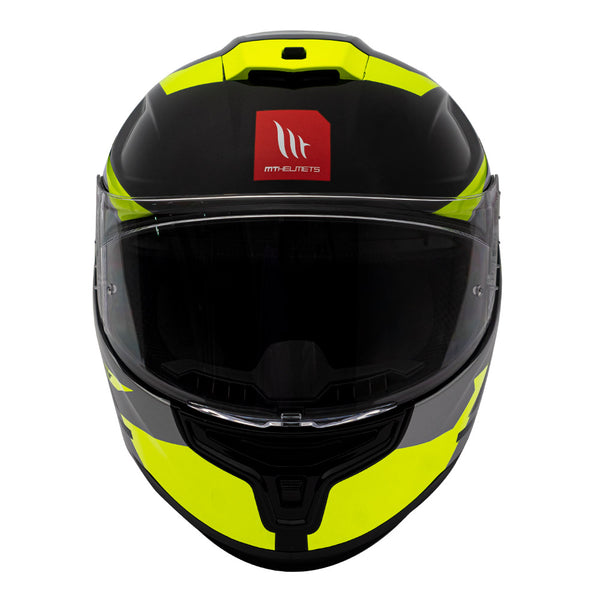 Casco moto amarillo fosforito online