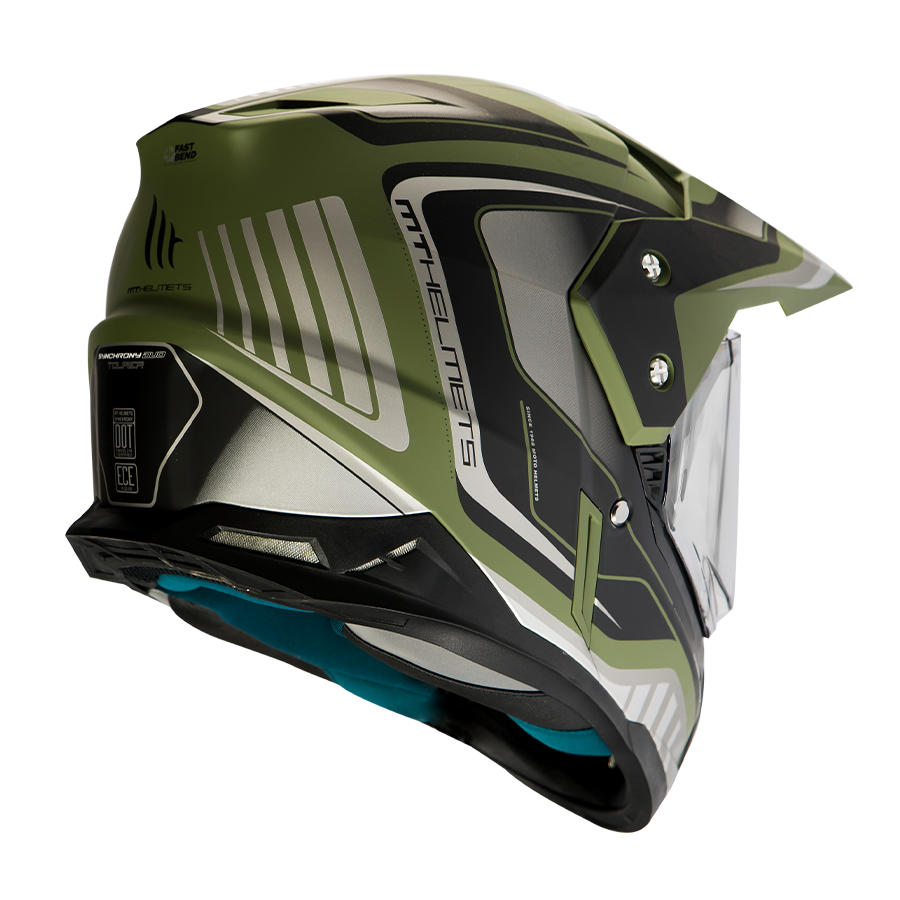 Casco de Moto MT Helmets - Synchrony Duo Sport Tourer Verde Militar/Negro Mate
