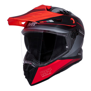 Casco para moto MT Track SV HS218 ARIES B5 Rojo Mate