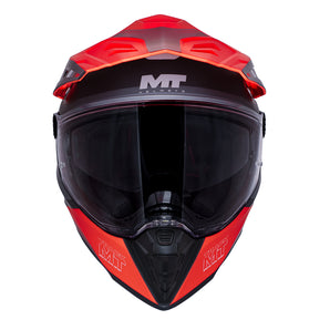 Casco para moto MT Track SV HS218 ARIES B5 Rojo Mate
