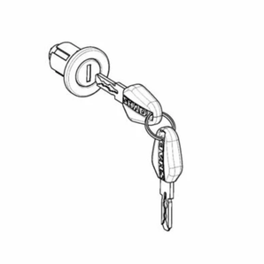 Cilindro de Chapa con Llaves Shad para Baúl SH48 SH58X SH59X - 203076R