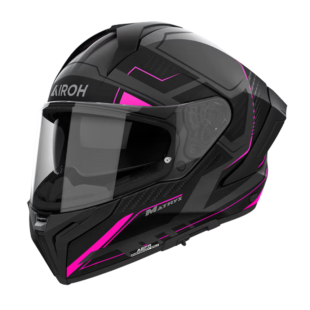 Casco Airoh Matryx Rocket Rosado Mate - XS