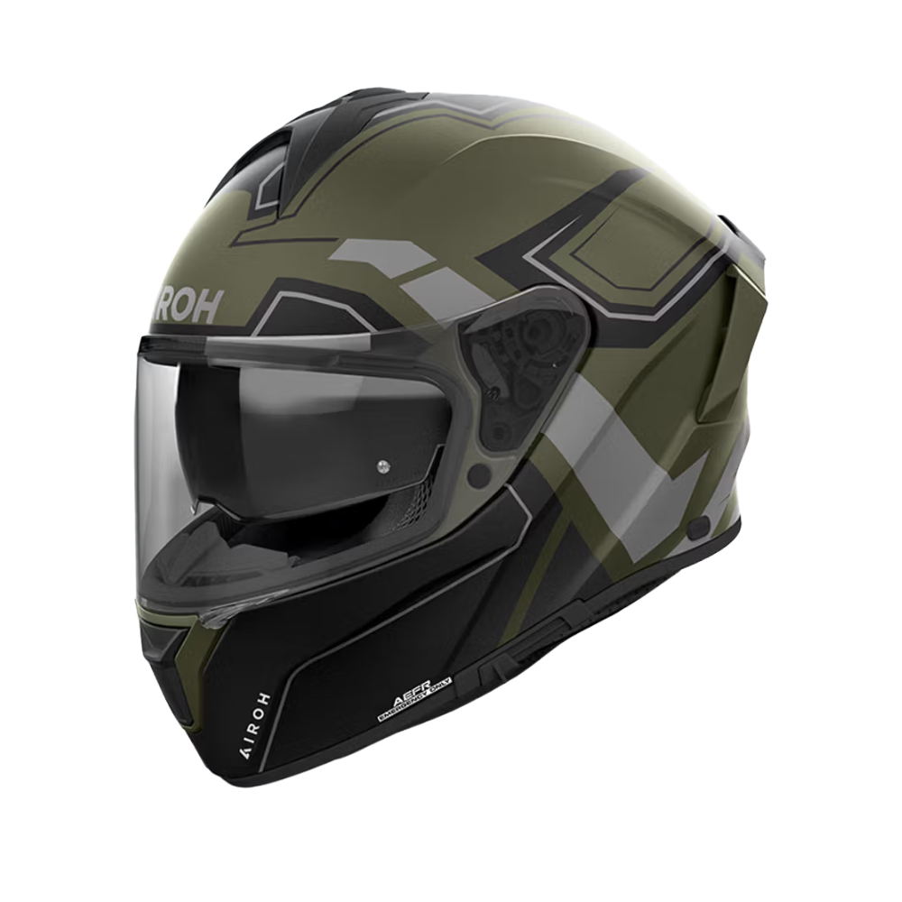 Casco Airoh Spark 2 Dart Militar Verde Mate - S