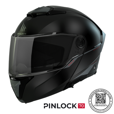 Casco de Moto MT Helmets Atom 2 SV Negro Mate Pinlock incluido