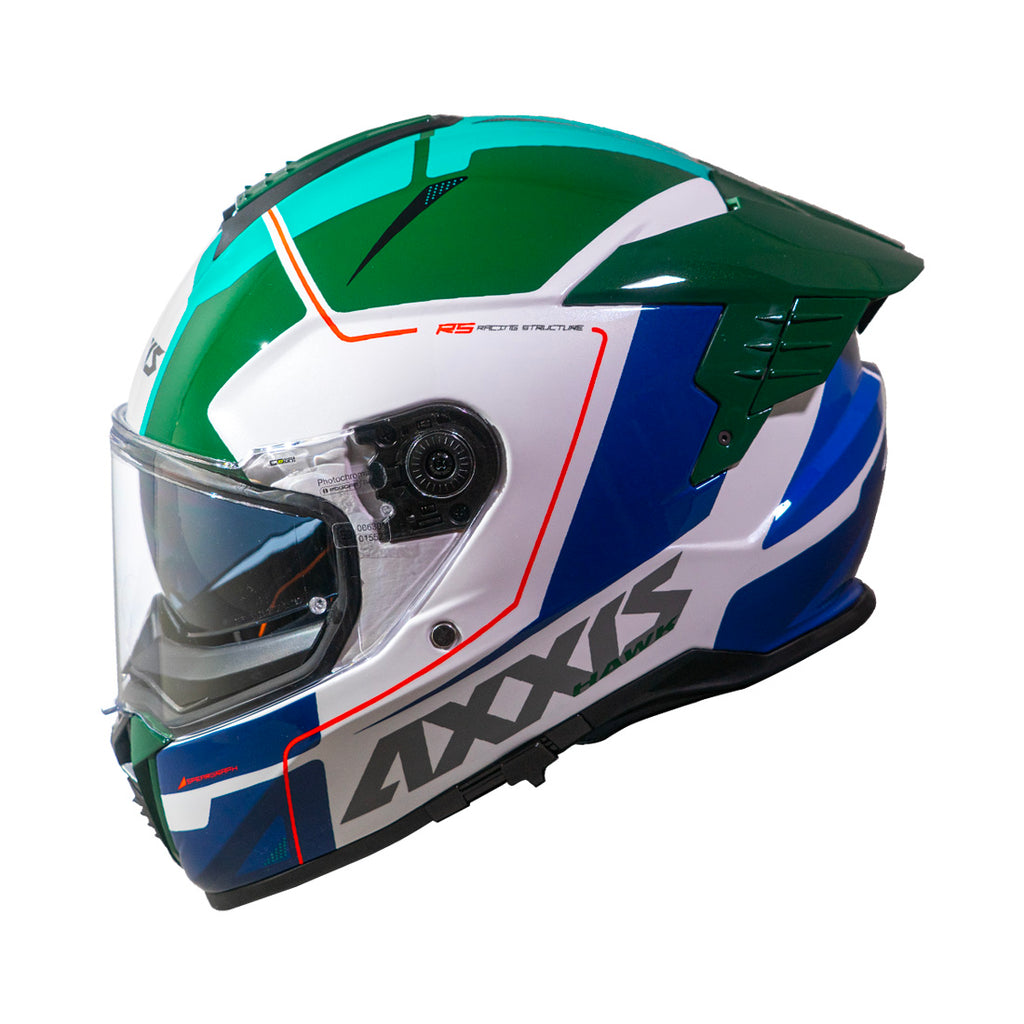 Casco Axxis Hawk SV Spear A6 Verde Brillo