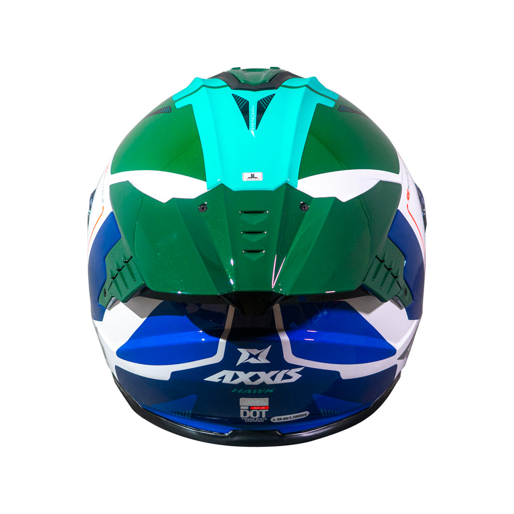 Casco Axxis Hawk SV Spear A6 Verde Brillo