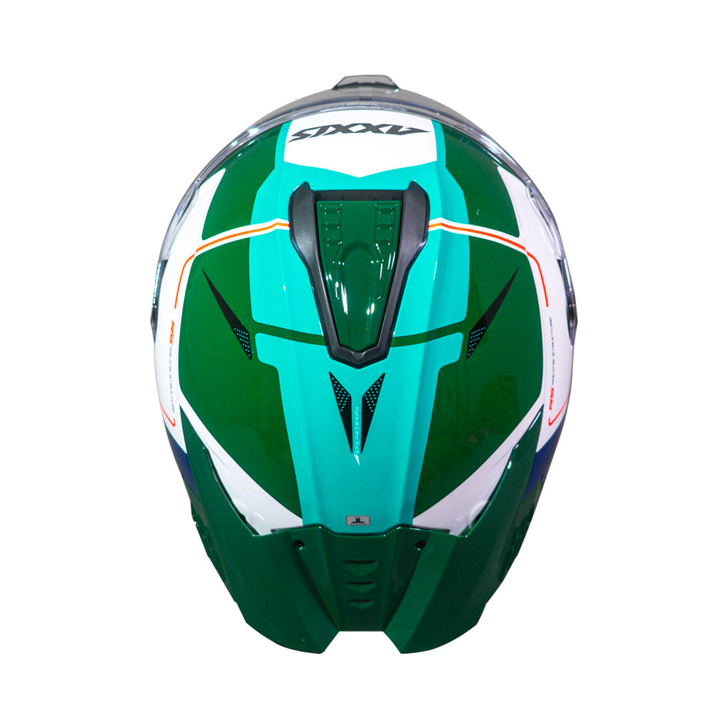 Casco Axxis Hawk SV Spear A6 Verde Brillo