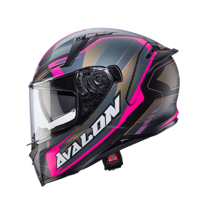 CASCO PARA MOTO CABERG AVALON X Optic Matt Black/Grey/Fuchsia