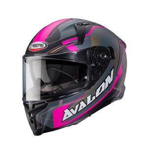 CASCO PARA MOTO CABERG AVALON X Optic Matt Black/Grey/Fuchsia