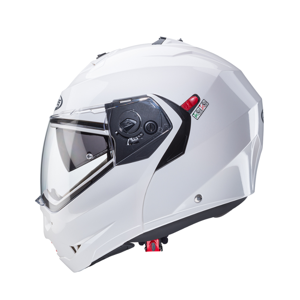 Casco de Moto Abatible CABERG Duke X White Metal - S