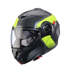 Casco de Moto Abatible CABERG DUKE EVO Indy matt black metal/yellow fluor/black