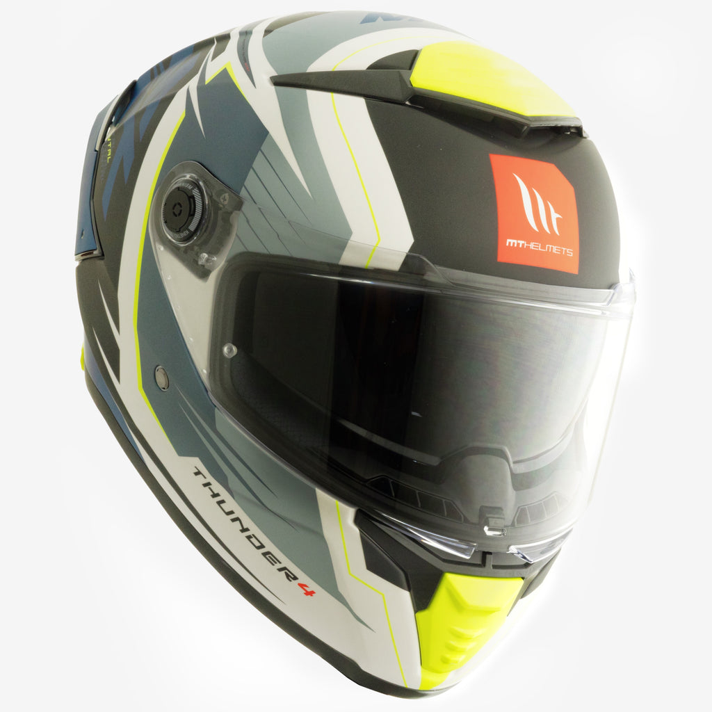 Casco MT Helmets Thunder 4 SV Pental A7 Azul Mate + Pinlock Incluido