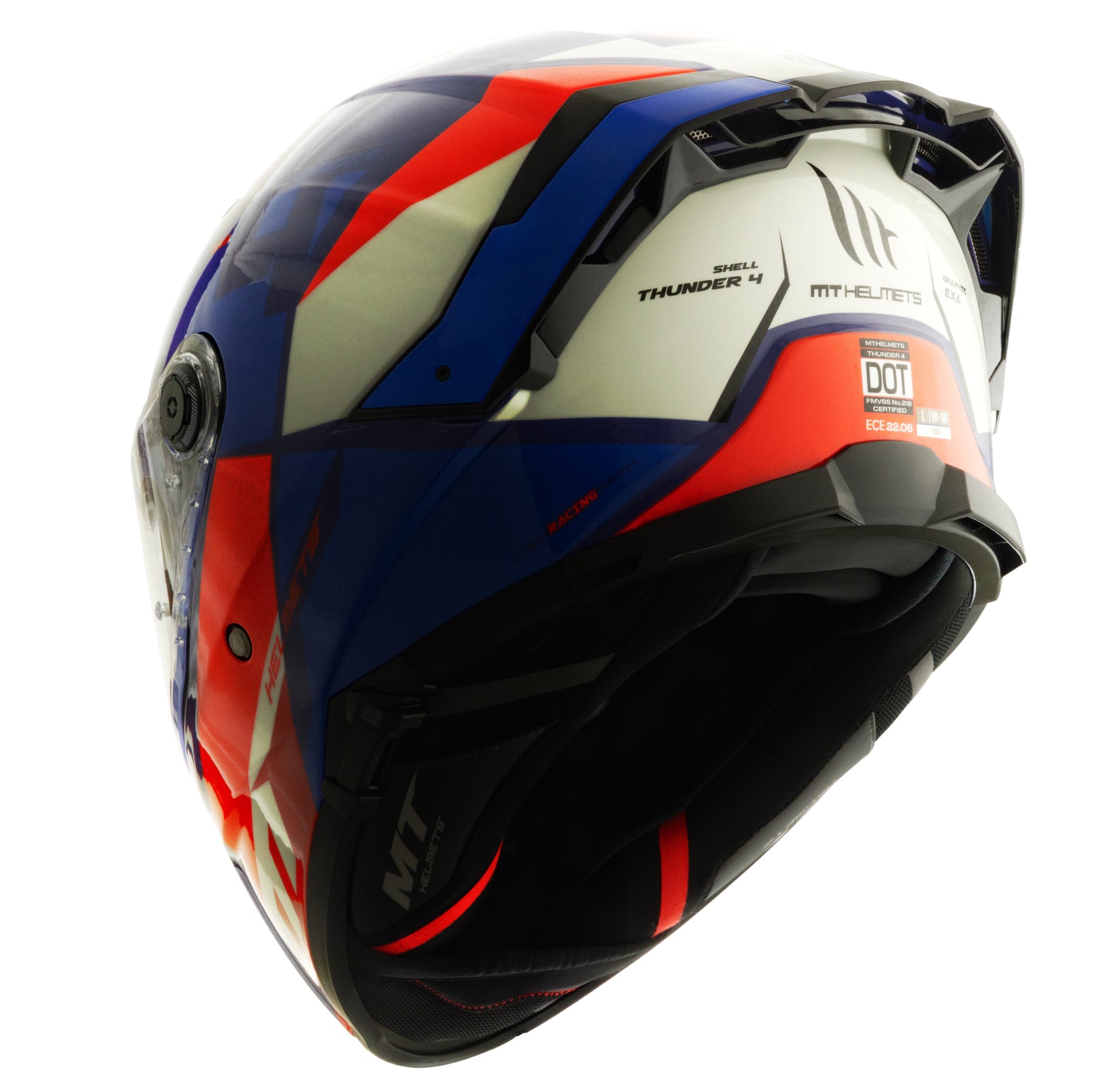 Casco MT Helmets Thunder 4 SV Exa C7 Azul Brillo + Pinlock
