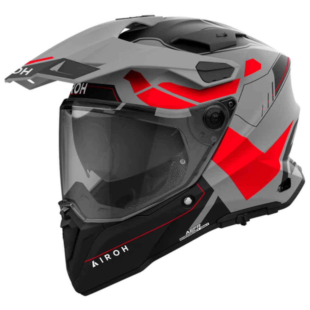Casco Airoh Commander 2 Reveal Rojo Fluor Mate - S