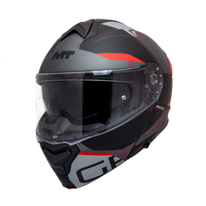 Casco MT Genesis SV Atempo B15 Mate Rojo/Gris/Negro