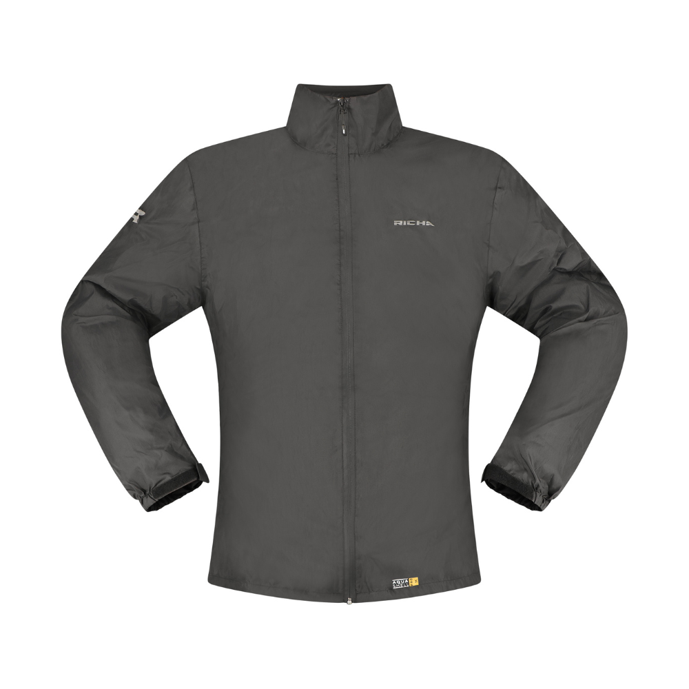 Impermeable para Moto Richa Tsunami negro 2 piezas - M