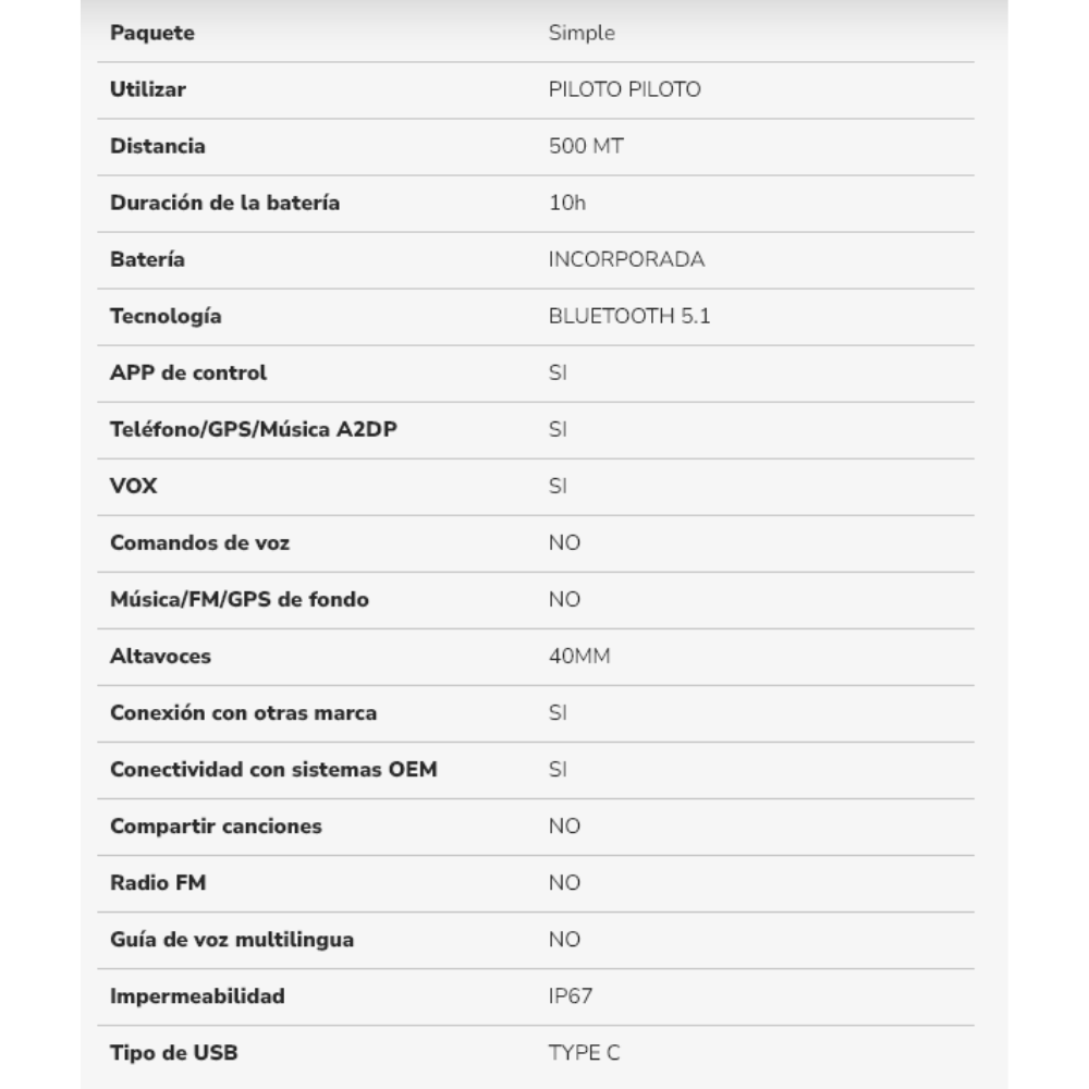 Intercomunicador para Moto Interphone UCOM3 HD Single