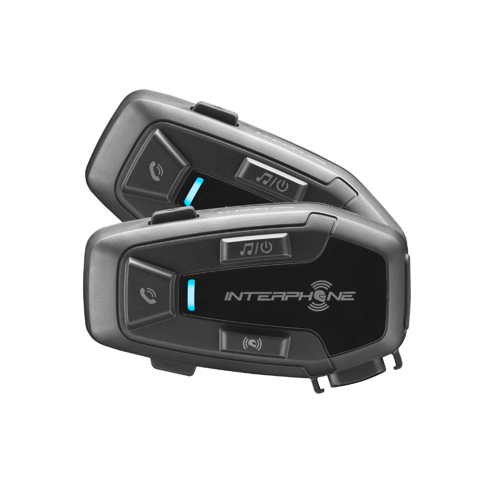 Intercomunicador para Moto Interphone UCOM7R Doble + Parlantes HD - Tamaño Único