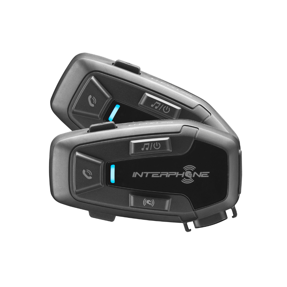 Intercomunicador para Moto Interphone UCOM7R Doble + Parlantes HD