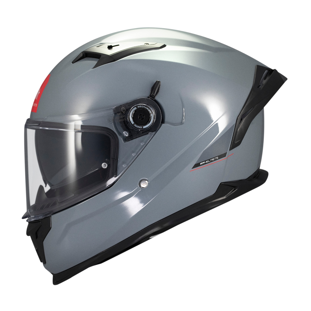 Casco MT Helmets Braker SV Solid A12 Gris Brillo - XS
