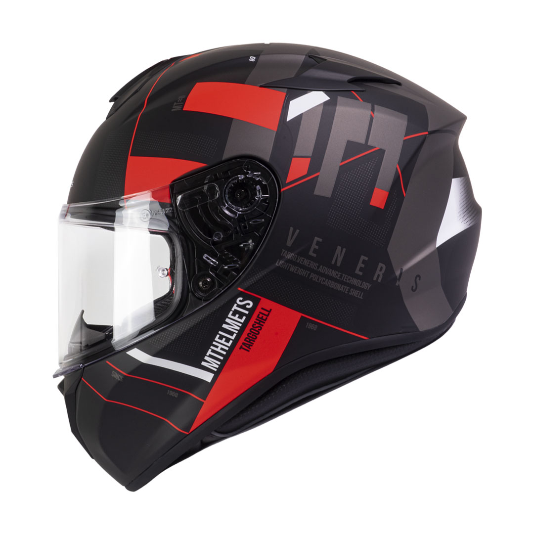 Casco de Moto MT Helmets Targo Veneris A4 Rojo Mate - S