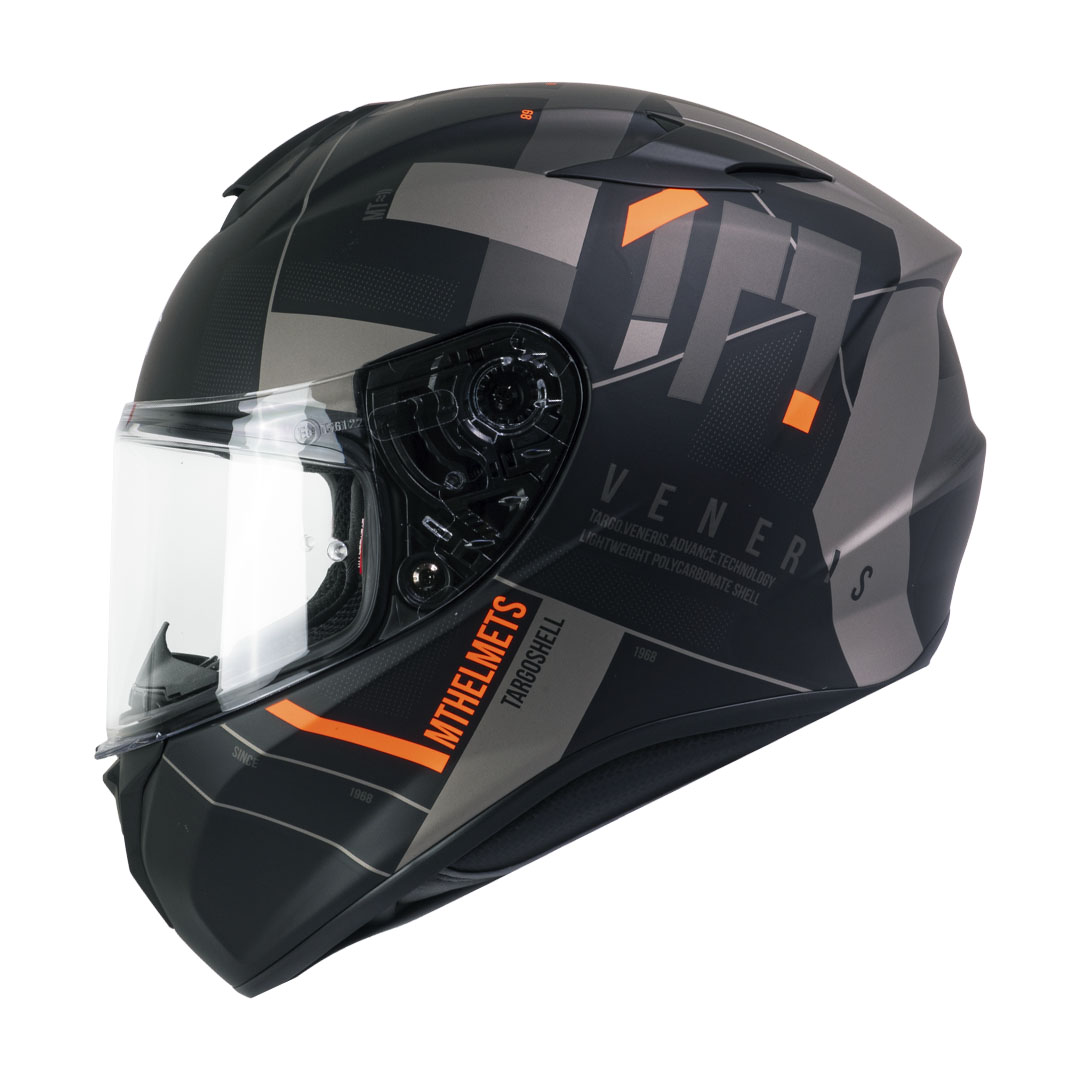 Casco de Moto MT Helmets Targo Veneris B4 Gris Mate - S