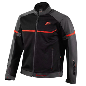 Chaqueta para Moto Seventy SD-JR301 Mojave Urban Hombre Negro/Rojo