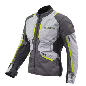 Chaqueta para Moto Seventy SD-JT67 Tanami Touring Negro/Gris/Amarillo Fluor Hombre