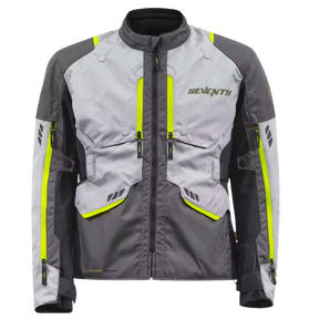 Chaqueta para Moto Seventy SD-JT67 Tanami Touring Negro/Gris/Amarillo Fluor Hombre