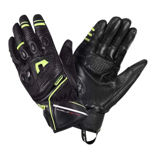 Guante para Moto Seventy SD-N30 Mugello Touring Negro/Amarillo Fluor Hombre