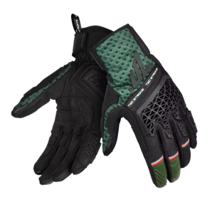 Guante para Moto Seventy SD-N60 Two Stroke Verano Negro/Verde/Rojo Unisex