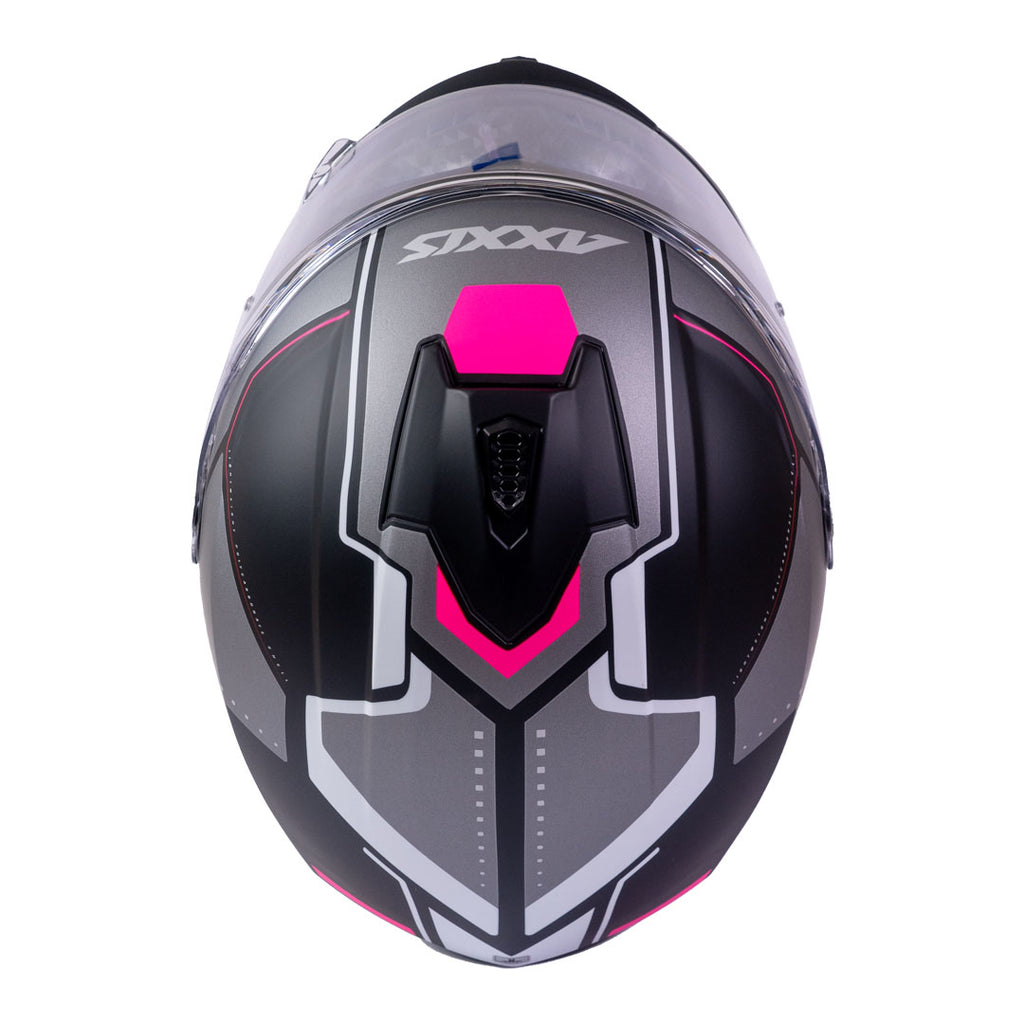Casco de Moto Axxis Draken S Sonar B18 Rosa Mate
