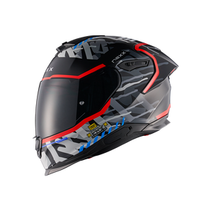 Casco Nexx Y.100R URBANGRAM BLACK RED