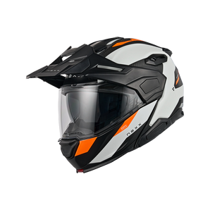 Casco Nexx X.LIFECOUNTRY TERRA WHITE.ORANGE