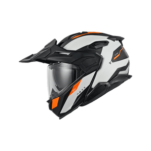Casco Nexx X.LIFECOUNTRY TERRA WHITE.ORANGE