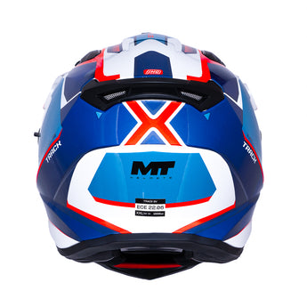 casco MT Track SV azul brillo