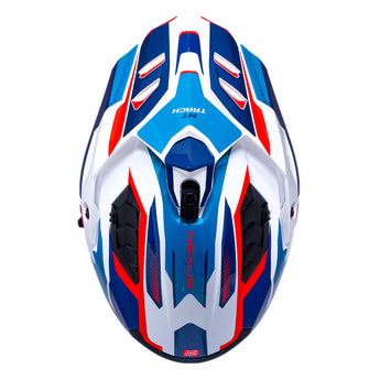 casco MT Track SV azul brillo