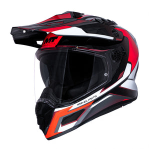 casco MT Track SV rojo brillo