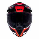 casco MT Track SV rojo brillo