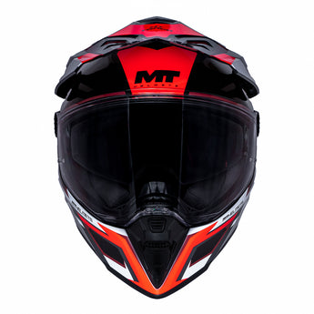 casco MT Track SV rojo brillo