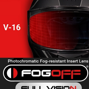 Antiempañante Fogoff fotocromatico MT-V-18 / Compatible con casco Axxis Draken