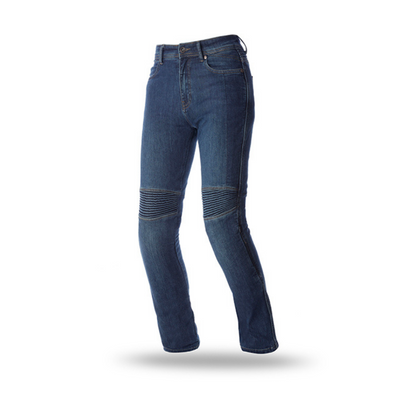 Jeans Para Moto Mujer Seventy SD-PJ8 Slim Azul Oscuro