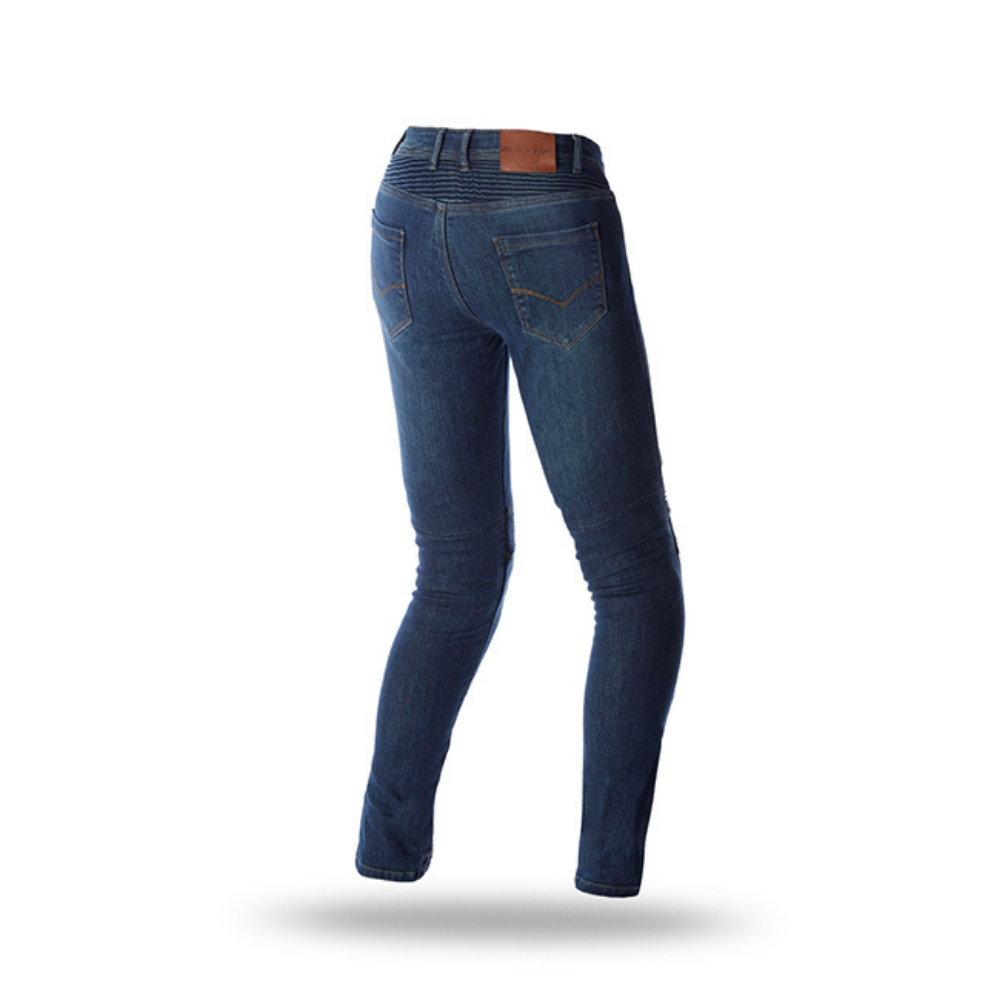 Jeans Para Moto Mujer Seventy SD-PJ8 Slim Azul Oscuro
