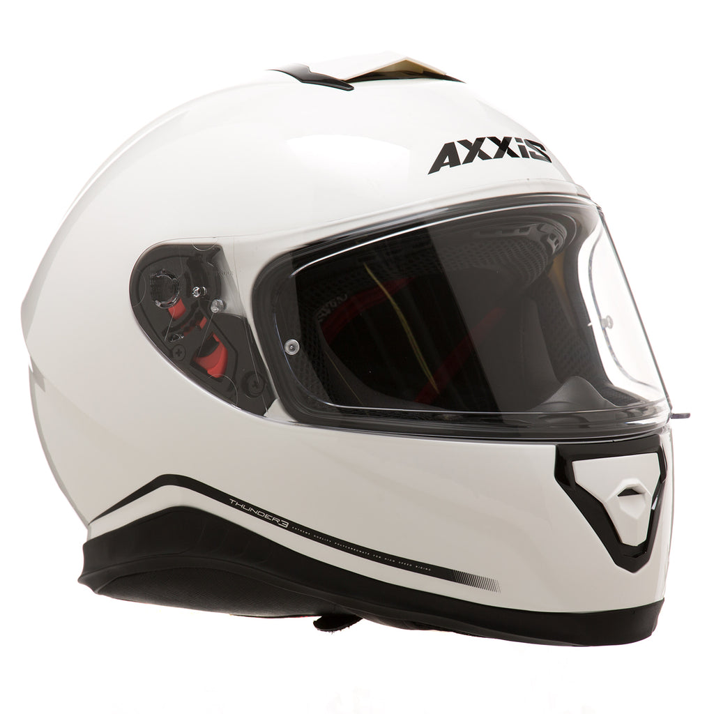Casco de Moto Axxis Thunder 3 SV Solid Blanco brillo