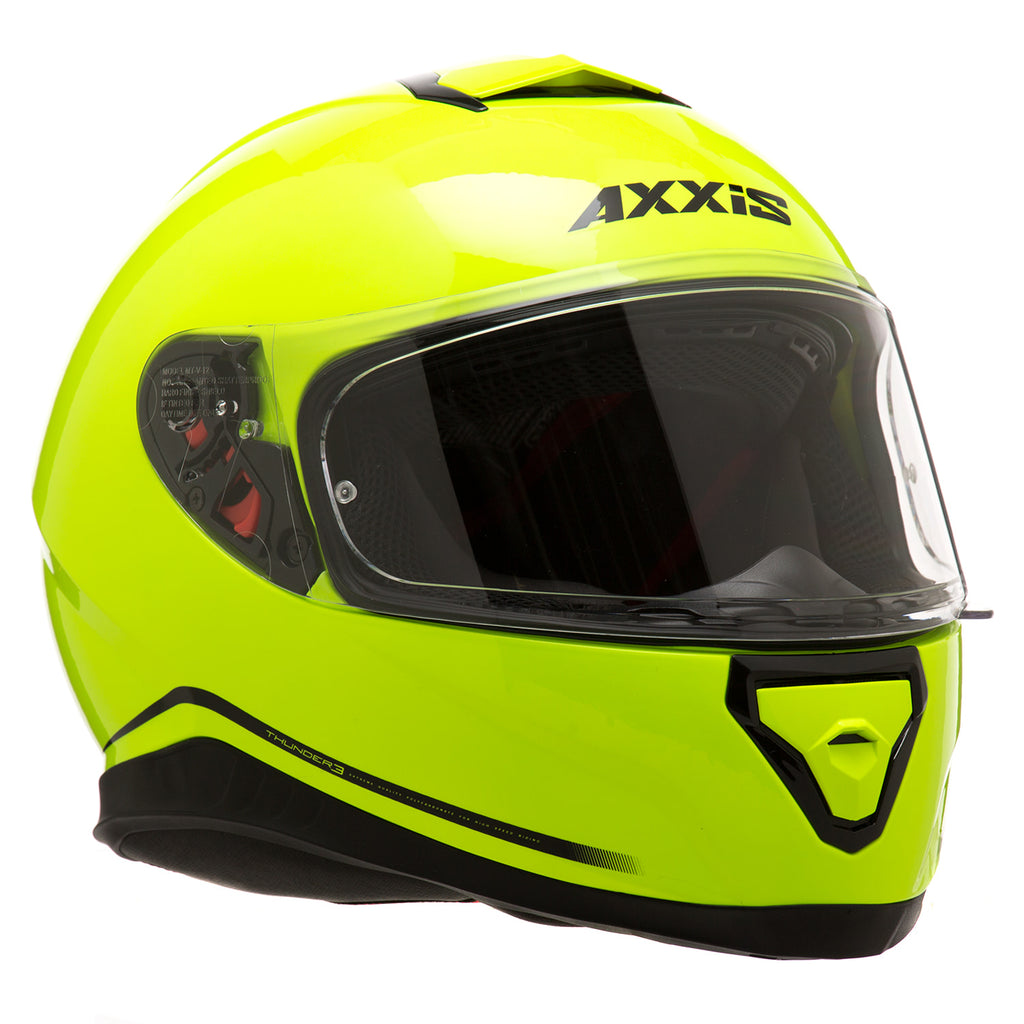 Casco de Moto Axxis Thunder 3 SV Solid Amarillo brillo