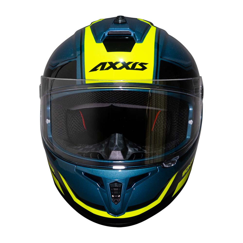 Casco de Moto Axxis Draken S Sonar E17 Azul Brillo