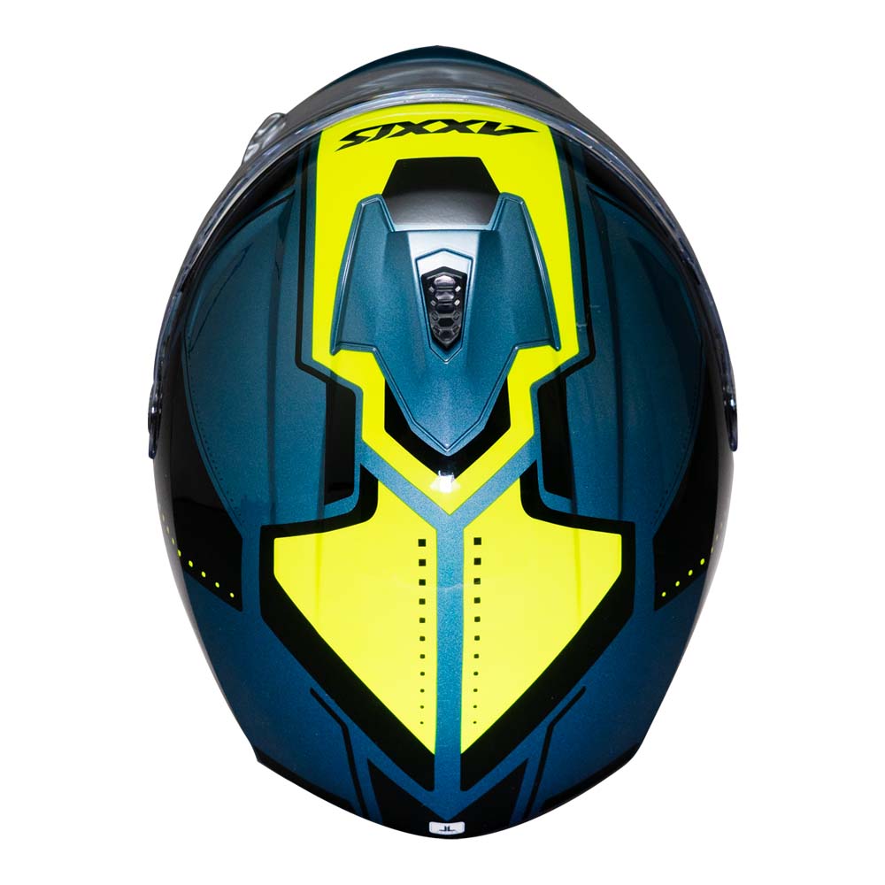 Casco de Moto Axxis Draken S Sonar E17 Azul Brillo