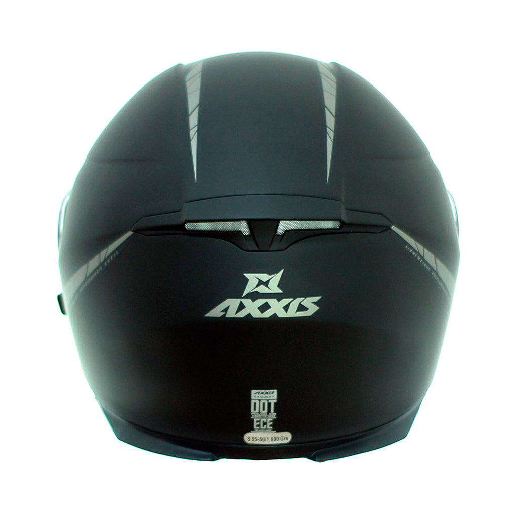 PROMO Casco Axxis Eagle SV Solid A1 Negro + Mica transparente