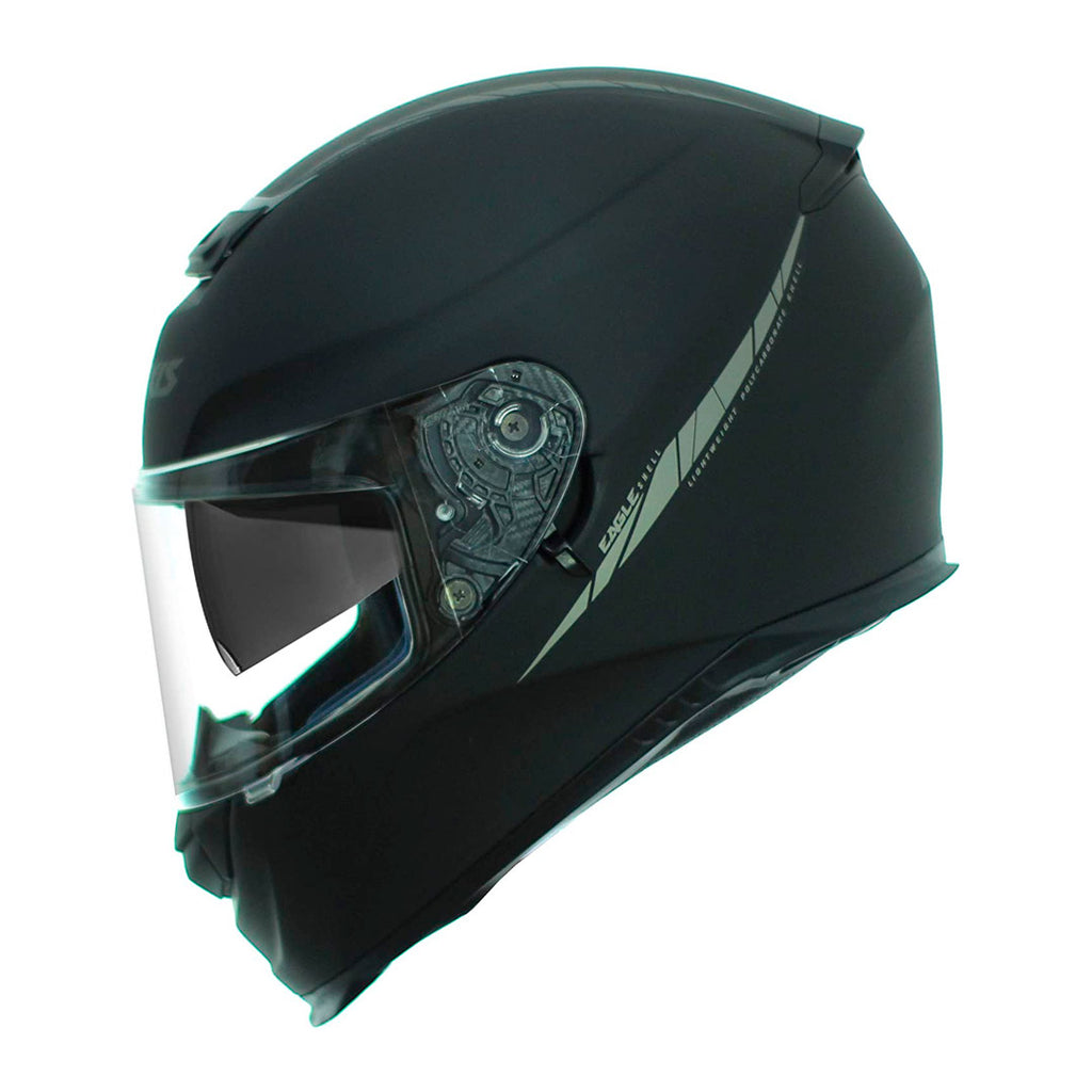 PROMO Casco Axxis Eagle SV Solid A1 Negro + Mica transparente